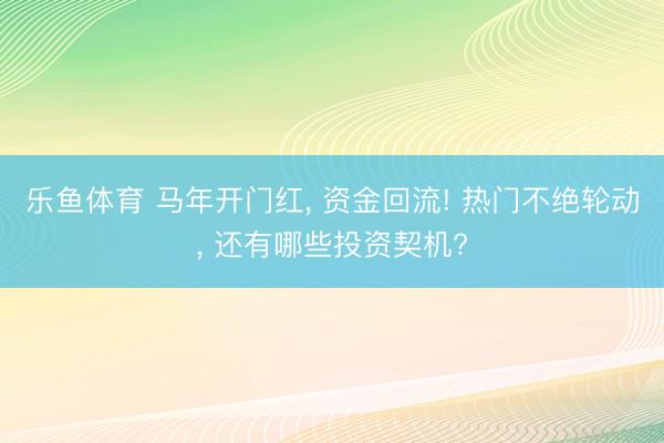 乐鱼体育 马年开门红, 资金回流! 热门不绝轮动, 还有哪些投资契机?