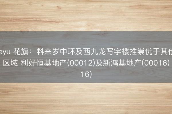 leyu 花旗：料来岁中环及西九龙写字楼推崇优于其他区域 利好恒基地产(00012)及新鸿基地产(00016)