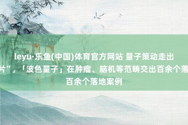leyu·乐鱼(中国)体育官方网站 量子策动走出“科幻片”， 「波色量子」在肿瘤、脑机等范畴交出百余个落地案例