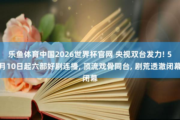 乐鱼体育中国2026世界杯官网 央视双台发力! 5月10日起六部好剧连播， 顶流戏骨同台， 剧荒透澈闭幕
