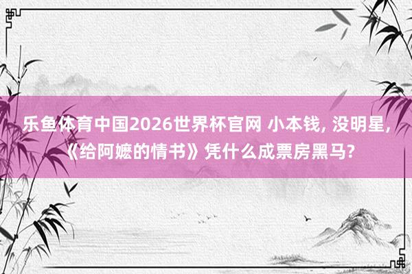 乐鱼体育中国2026世界杯官网 小本钱， 没明星， 《给阿嬷的情书》凭什么成票房黑马?